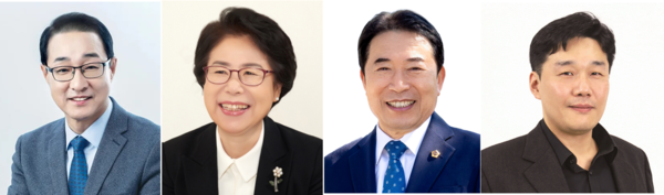 22대 총선 부평갑 출마 예상자. 사진 왼쪽부터 이성만, 홍미영, 신은호, 노현진. 인천뉴스