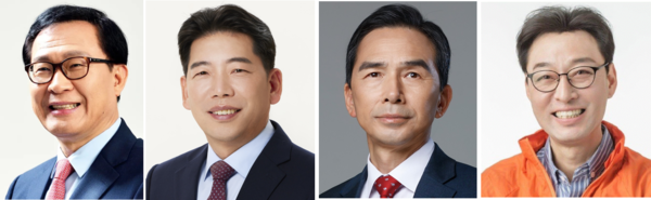 22대 총선 부평갑 출마 예상자. 사진 왼쪽부터 문병호, 유제홍, 조용균, 신용준. 인천뉴스 