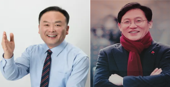 사진 왼쪽부터 녹색정의당 김응호 부평을 예비후보, 배진교 의원.  인천뉴스DB