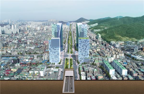 인천대로(옛 경인고속도로) 지하화 조감도. 인천뉴스DB