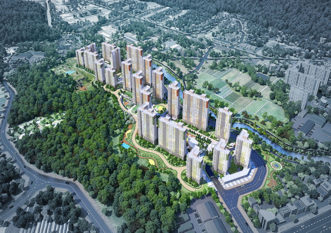 인천 강화군 선원면 창리 A지역주택조합아파트 조감도. 시공사 포토