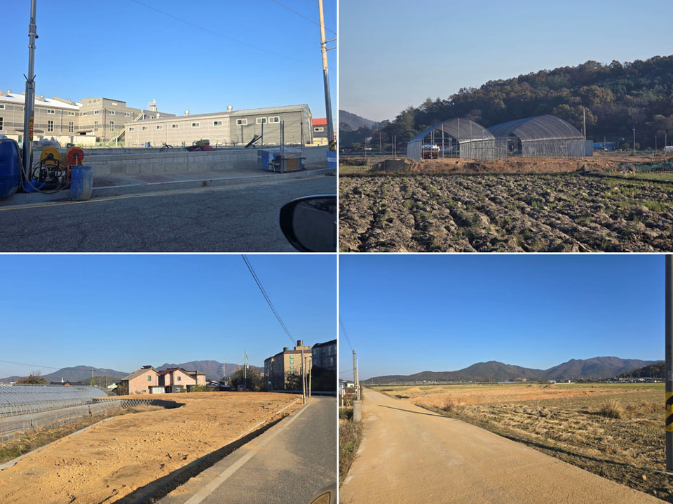 인천강화군 강화읍 인근 비산먼지발생신고 현장 4곳 전경. 인천뉴스 포토