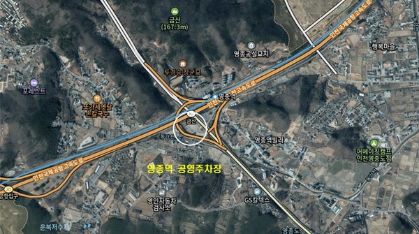 영종역 공영주차장 위치도. 인천시 포토