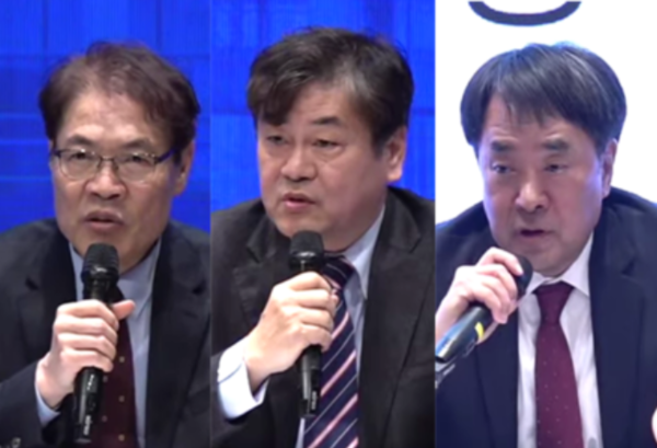 사진 왼쪽부터 최병길 도시환경공학부 교수,  이인재 경제학과 교수, 강현철 명예교수. 인천뉴스DB
