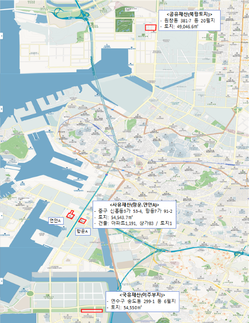 위치도. 인천시 포토