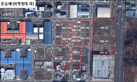 세부위치도(북항토지). 인천시 포토