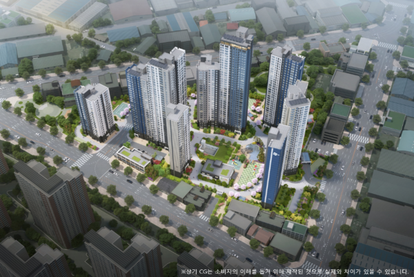 ‘두산위브 더센트럴 도화’ 조감도. 두산위브