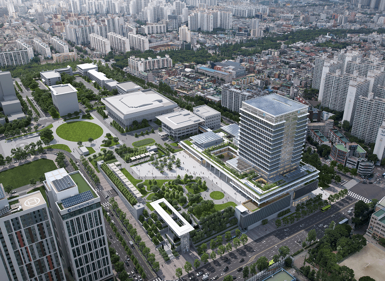 인천광역시 신청사 조감도. 인천시 포토.