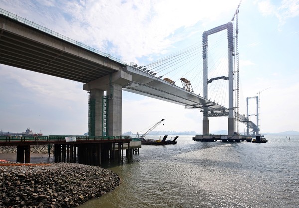 제3연륙교 시공 현장. IFEZ 포토