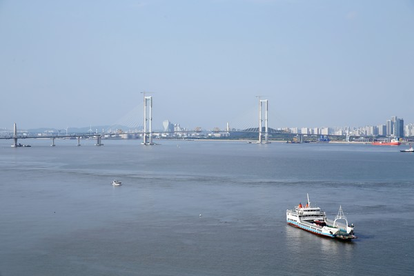 제3연륙교 시공 현장. IFEZ 포토