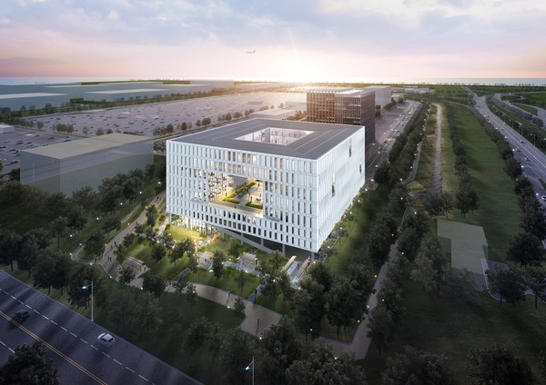 항공업무시설 조감도. 공항공사 포토