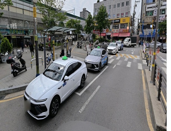 인천 동암역 북광장 택시승차장. 이단비 의원 제공