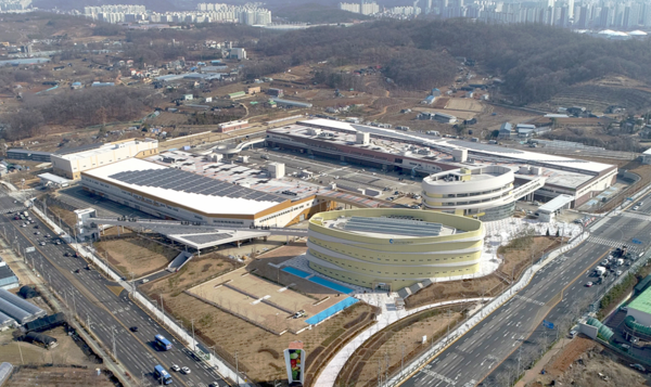 남촌농산물도매시장 전경. 인천시 포토