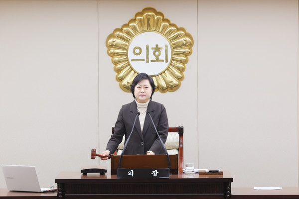 부평구의회 안애경 의장. 구의회 포토
