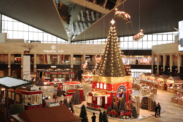 파라다이스시티 크리스마스마켓 전경. 출처 파라다이스시티