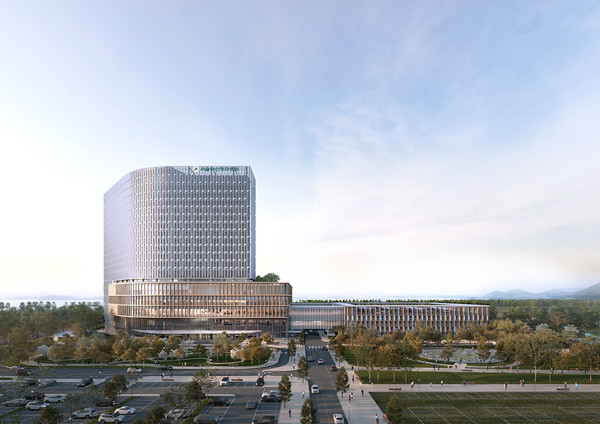 서울아산청라병원 정면조감도. IFEZ 포토