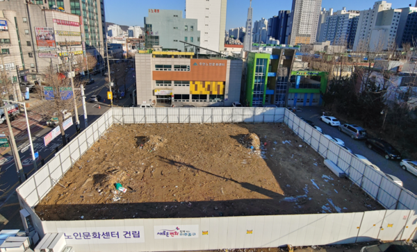 주안노인문화센터 건립 부지. 미추홀구 포토