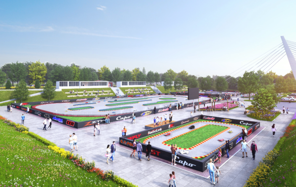 송도국제도시 달빛공원에 조성 중인 RC 스포츠경기장 조감도. 2만㎡ 규모로, 연 내 개장한다. IFEZ포토