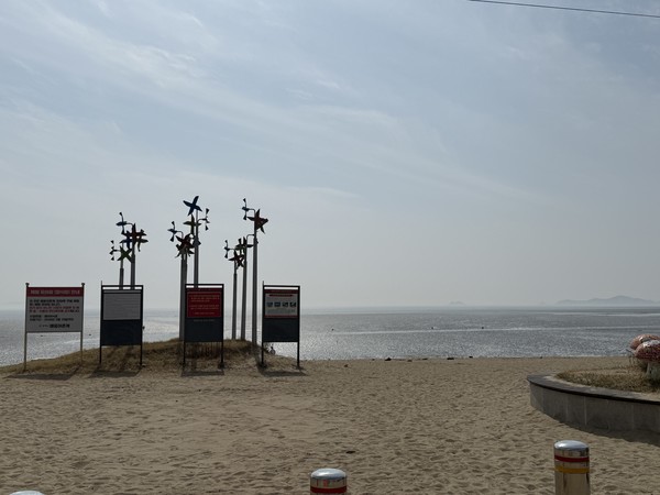 석모도 민머루 해수욕장 전경. 인천뉴스 포토.